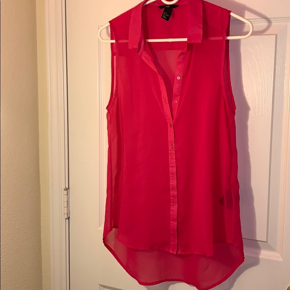 H&M sheer shirt